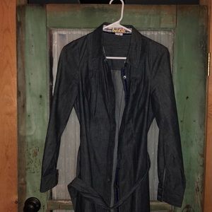 Denim dress, super cute!